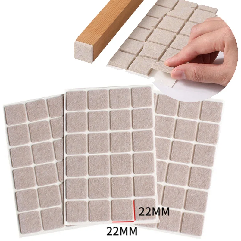 Table Leg Covers Round Bottom Anti-Slip Pads 72PCS Thicken Self Adhesive Felt Chair Leg Pads Floor Protectors Furniture Legs