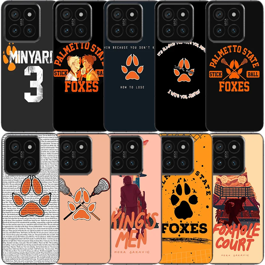 Andreil All for the Game Palmetto State Foxes Clear Phone Case For Xiaomi Mi 13 12 12T 11 11T 10 10T Pro 11i 9 9T 8 Lite CC9E A3