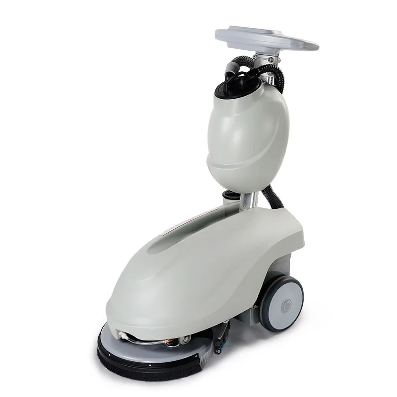 

New Commercial Small Battery Operated 24V Hand Push Floor Scrubber Terrazzo Floor Cleaning Machine Poultry Farm Office Hotel