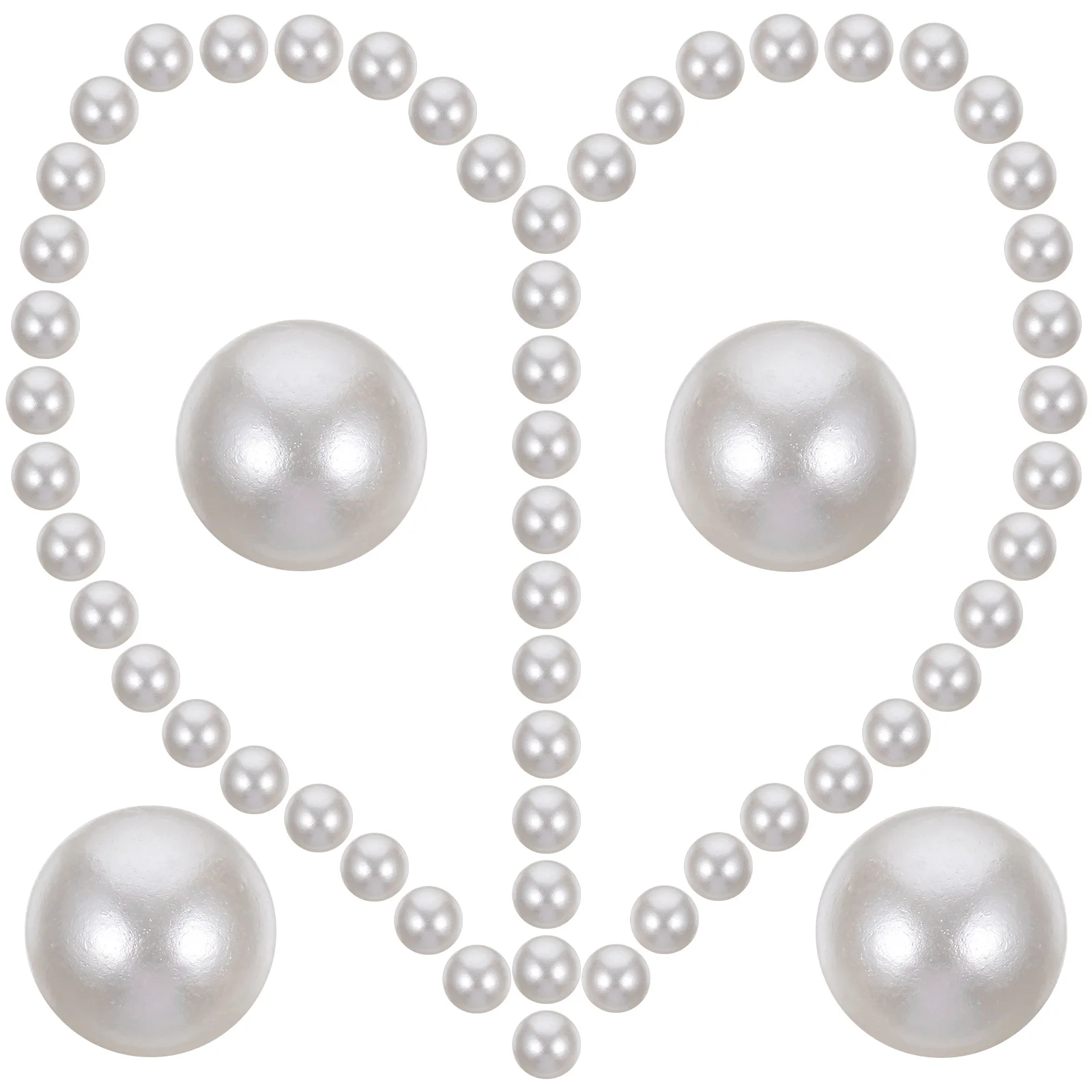 

100 Pcs Artificial Pearl Floating Vase Fillers Decor Small Round Beads Party Pearls