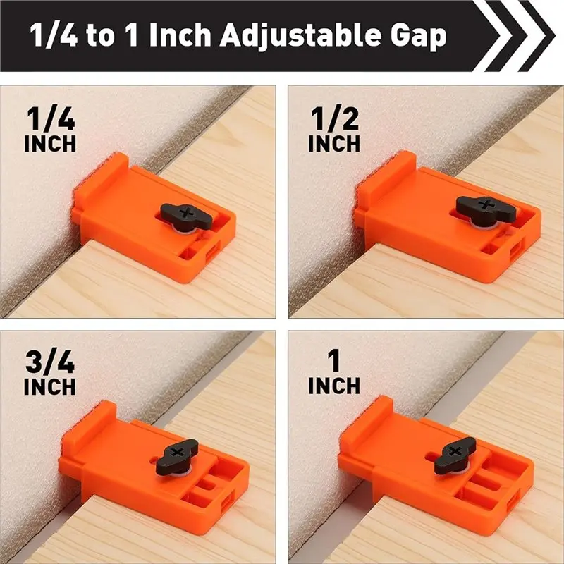 AB41-Upgraded Flooring Spacers Laminate Flooring Tools 1/4 To 1 Inch Adjustable Range With Stable Wide Base Design 12 Pack
