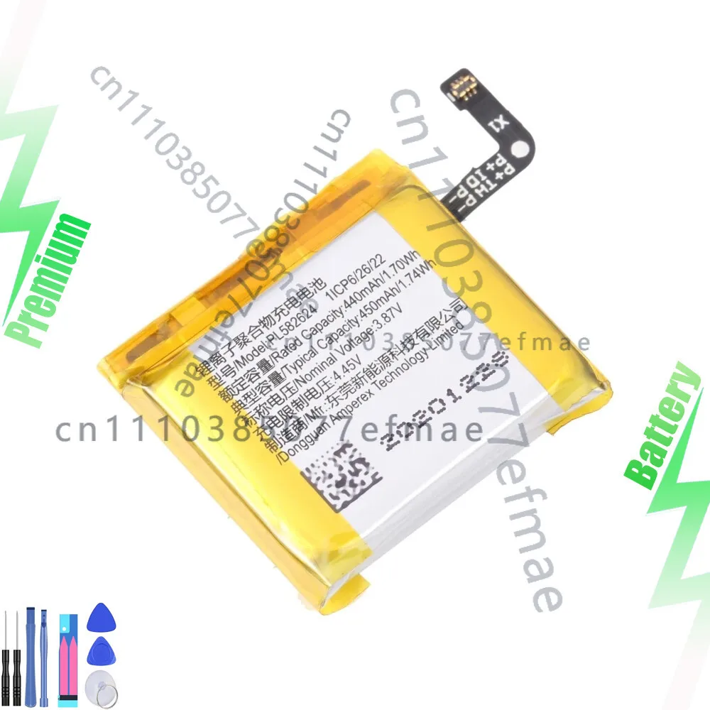 For Huami Amazfit GTR 3/GTR 3 Pro 450mAh PL582624 Battery Replacement