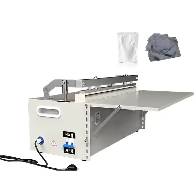 Continuous Band Vertical Sealer Commercial Instant Heat Instant Sealer with Cutter for Apparel Bag Paper Film Packaging