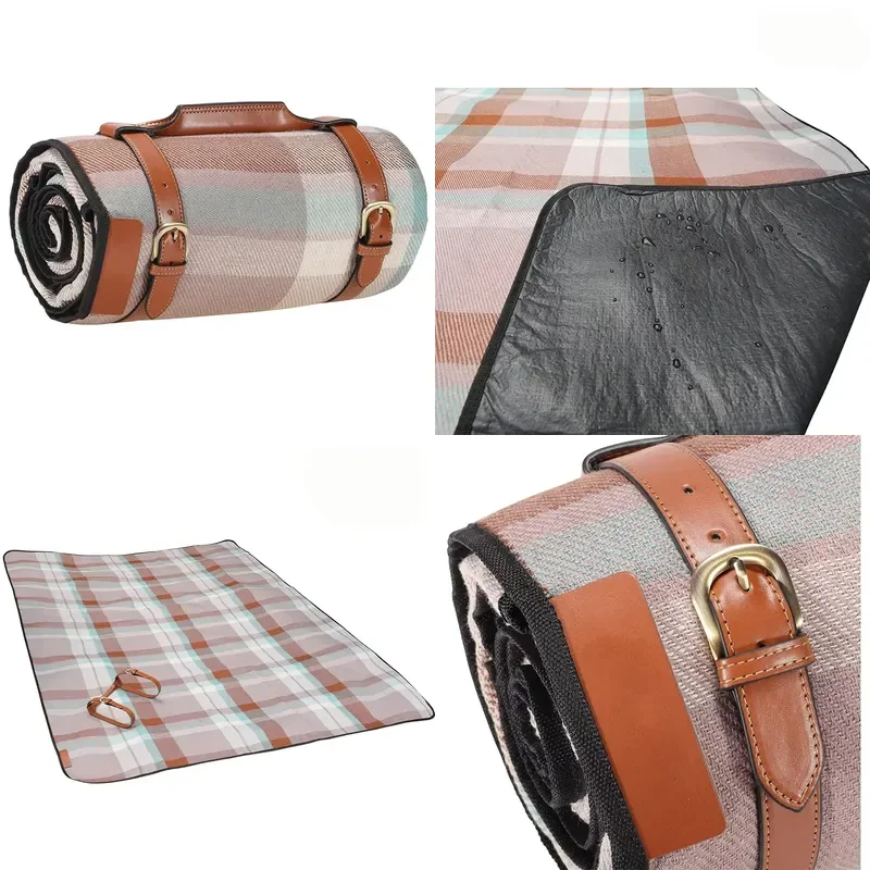 2022 Low Price Outdoor Camping Gear Acrylic PEVA Waterproof Picnic Blanket Mat in Bulk