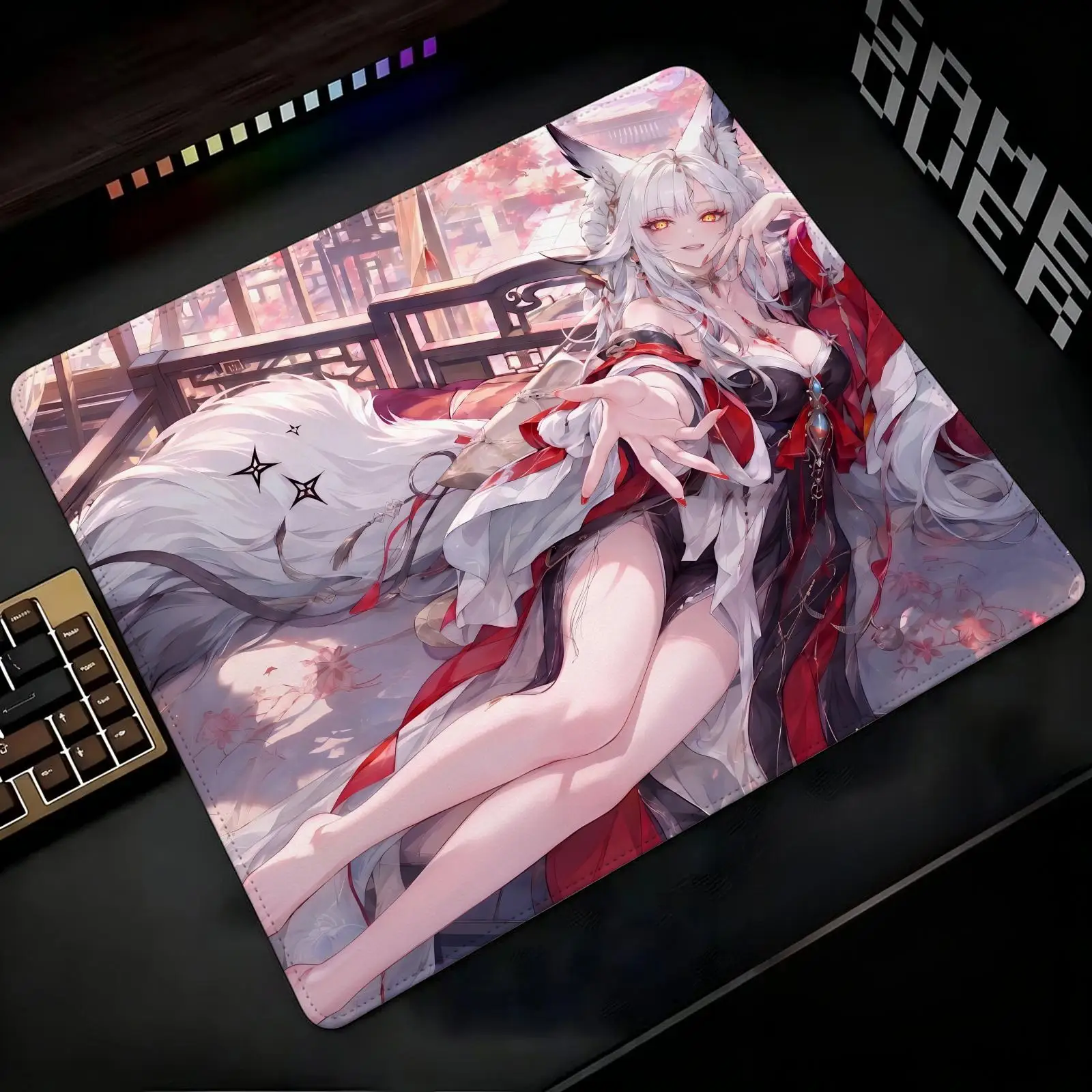 Wuthering Waves Hsin Mouse Pad Regular gaming mouse pad Office mouse pad Laptop desk mat Stitched edge S/M/L size mouse pad