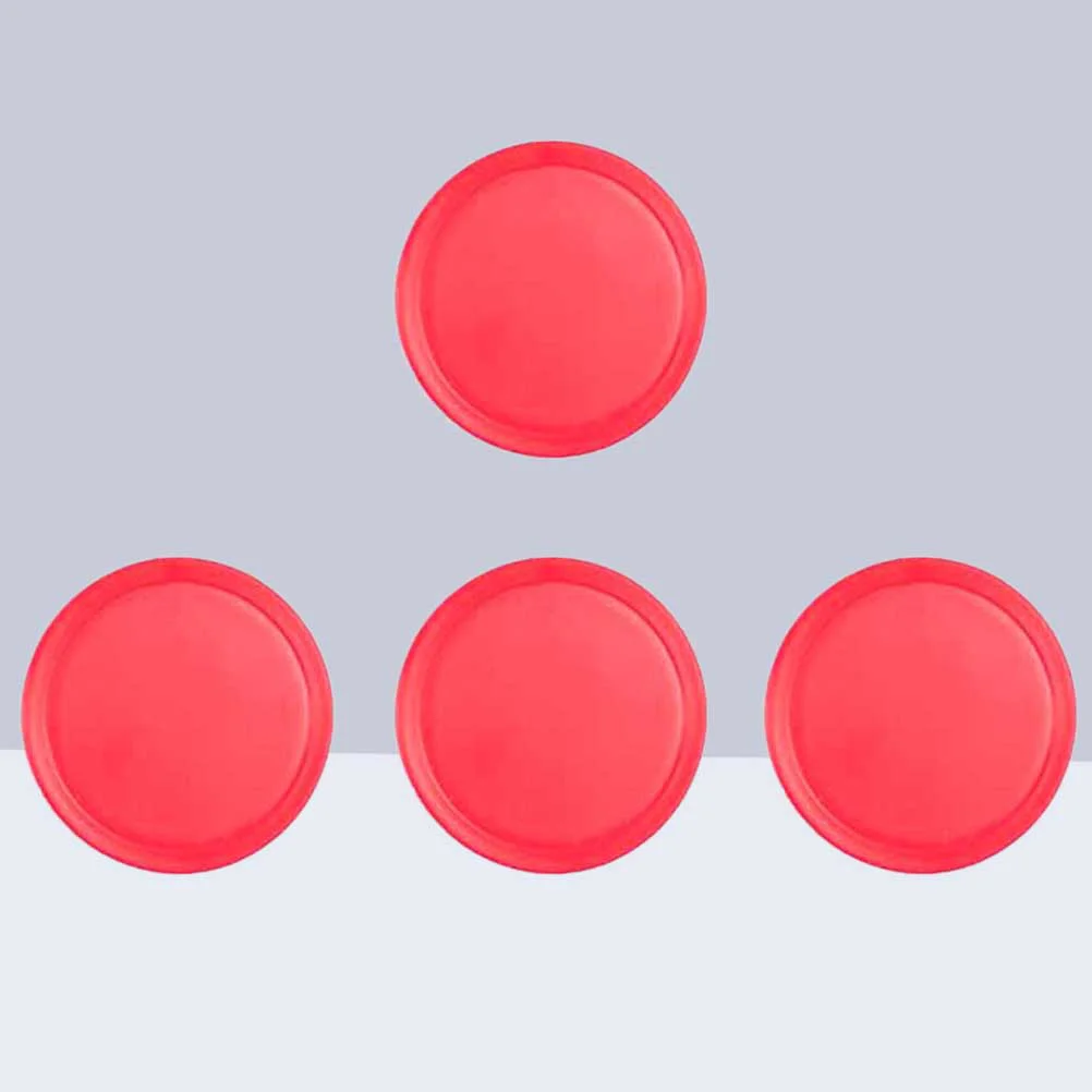 

4PCS 50mm Air Hockey Pushers Pucks Replacement For Game Tables Goalies Header Kit Air Hockey Equipment Accessories(Red)