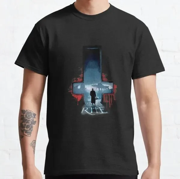 Pure Cotton T Shirt for men Summer ClothesThe Exorcist Movie linda blair 80s horror movies halloween scary films regan Leisure