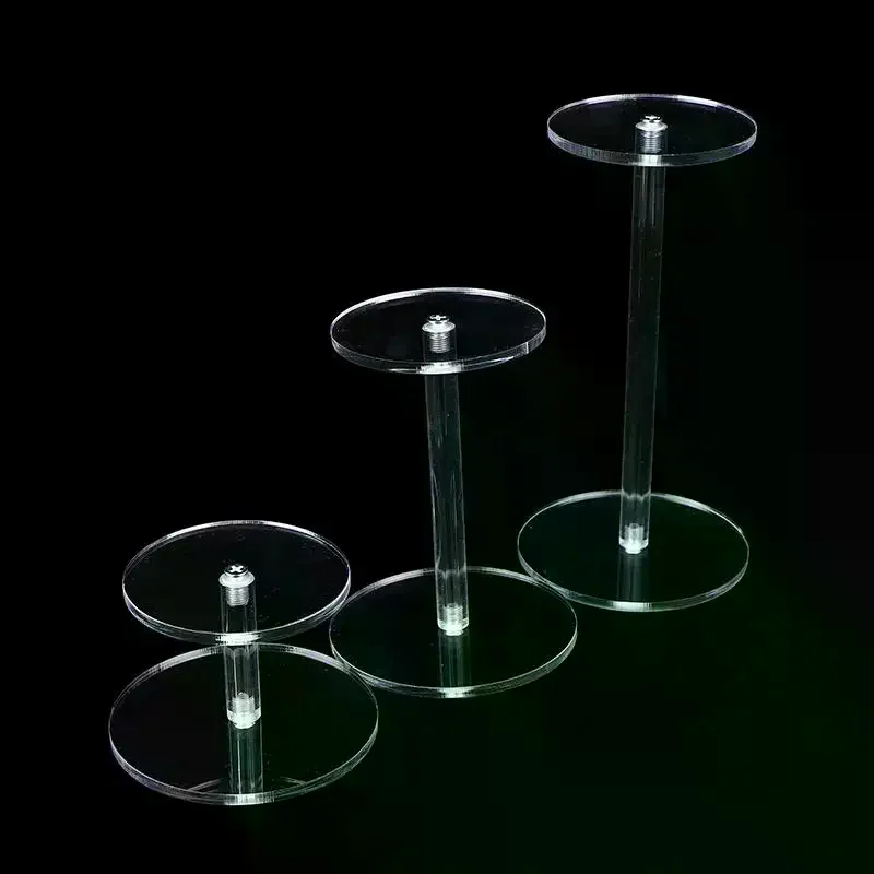 Transparent Frame Round Jewelry Display Stand Acrylic Clear Bracelet Organizer Shelf Jewelry Storage Rack