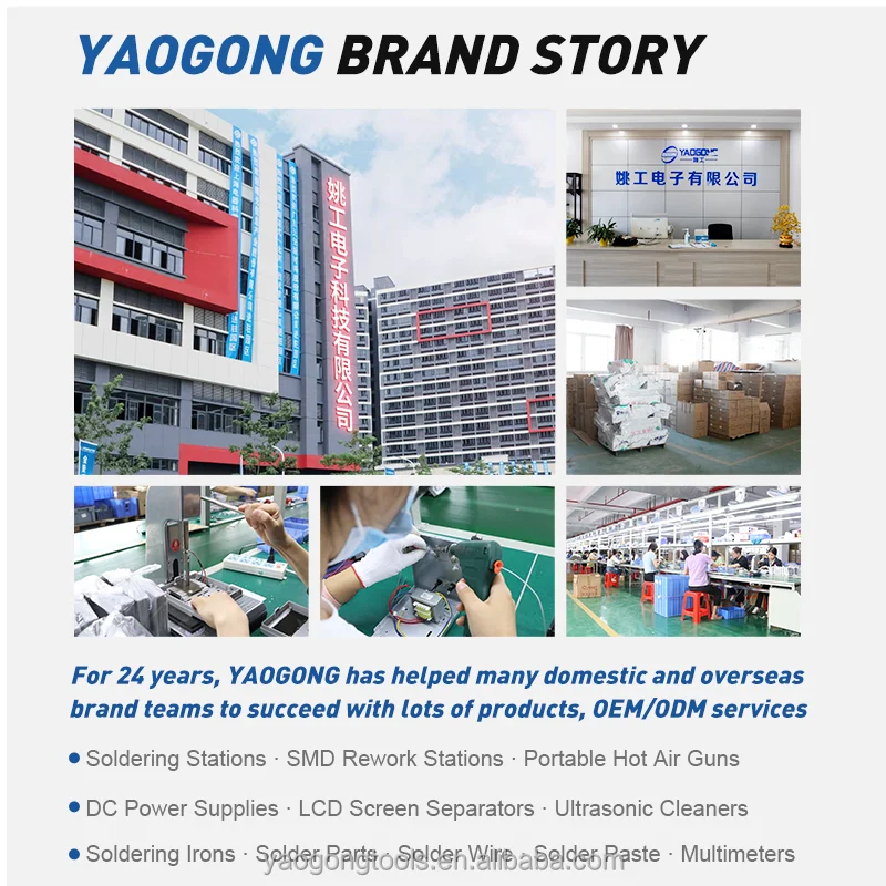 YAOGONG 852D + 2 In 1 650 W Heißer Luft IC ESD Solder Maschine SMD Rework Löten Station Für Handy reparatur