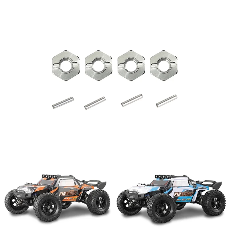 4Pcs Metal 12mm Wheel Hex Hub Adapter for HAIBOXING HBX 16889 16889A 16890 901 901A 903 903A 905 RC Car Upgrade