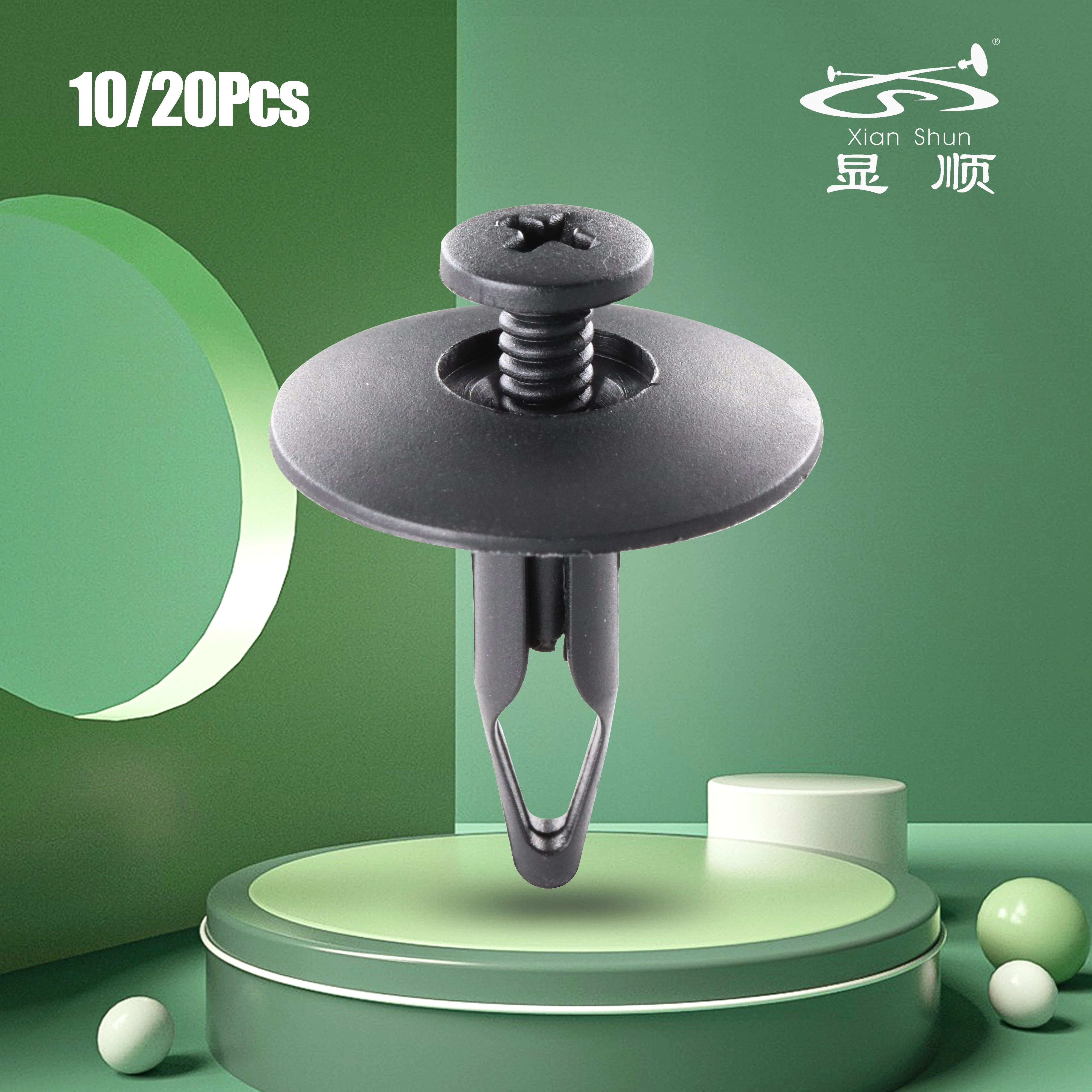 

10/20Pcs Black PA Front Bumper Interior Replacement Parts Car Fastening Clips Car Accessories For Ford N804837S