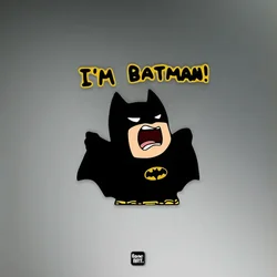 Reflective Car Sticker Batman Cute Pledge Shout Indoor and Outdoor Body Glass Computer Waterproof Universal Decorative Stickers