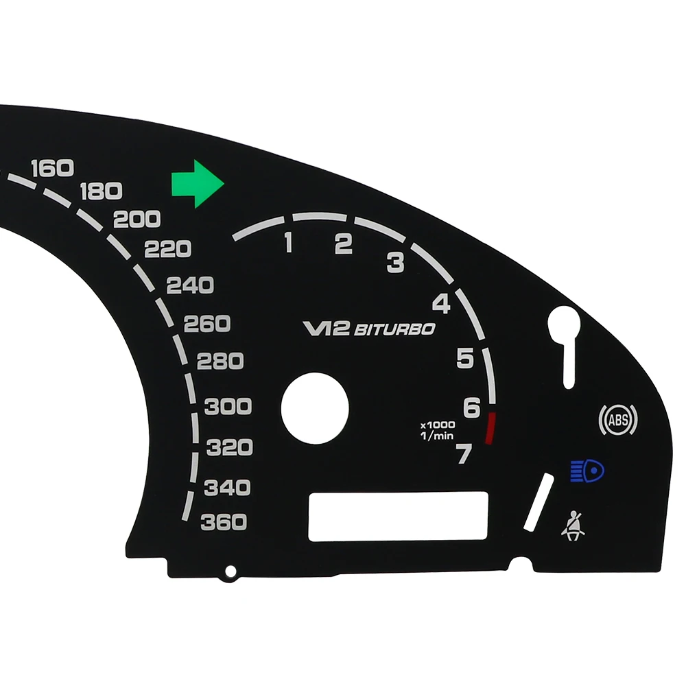 Für Mercedes S-Klasse W220 CL-Klasse W215 Upgrade AMG Anzeigefeld 320 km/h V8 360 km/h V12 Biturbo Tachometer-Cluster – Detail 6