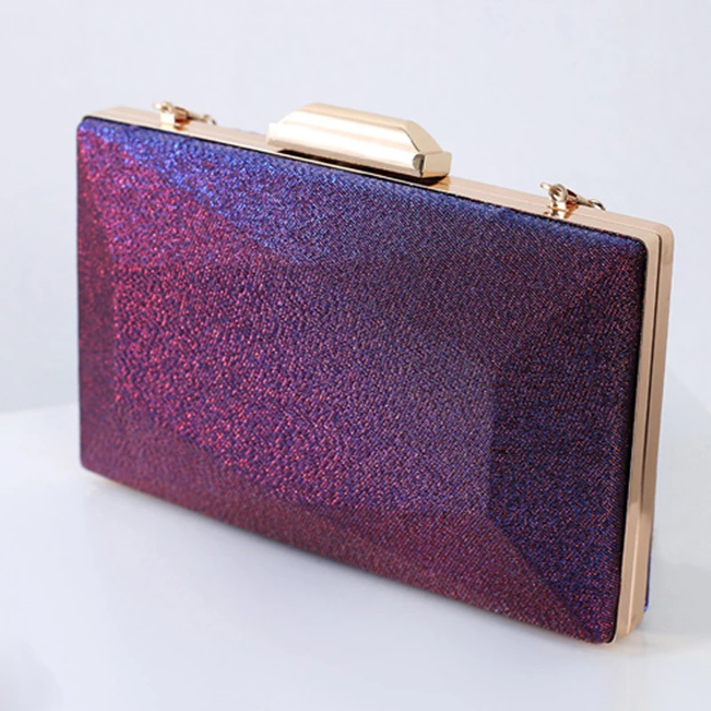 Purple Unique Evening Clutch Bags for Wedding Party Luxury Shoulder Handbags 2025 Trend Fashion Purse Crossbody Bag for Women