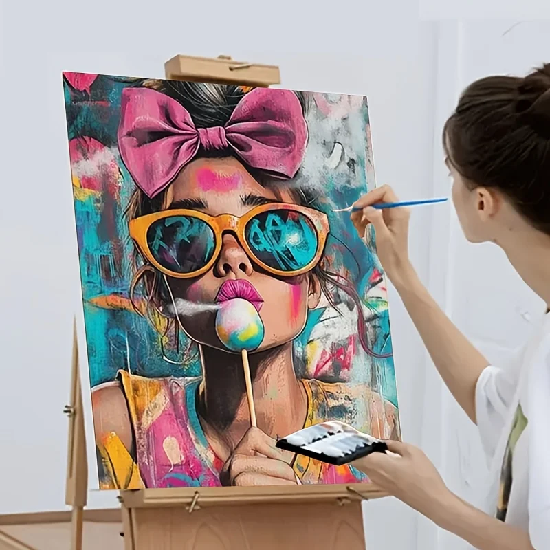 A Adult Paint-By-Numbers Kit for Professional Art Use, Perfect As a Gift. It'S Easy to Learn And Suitable for Beginners, Includi