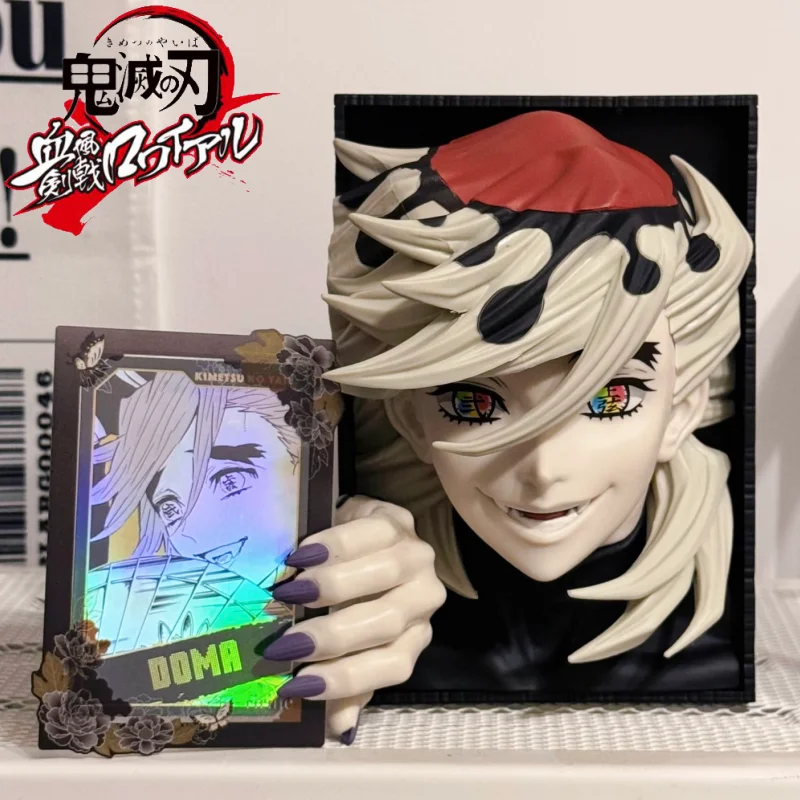 

Оригинальная фигурка Bandai Banpresto HYOKOFIG Demon Slayer Doma & Nezuko, аниме-фигурка из ПВХ, настольное украшение, модель, игрушка, подарок на день рождения для мальчика