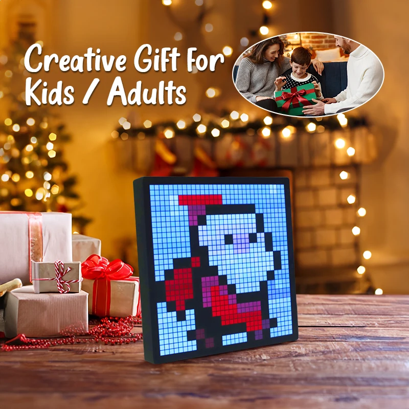 Imagem -06 - Pixel Art Display Led para Gaming Room Decor Bluetooth Speaker App Control Faça Você Mesmo Graffiti Animado Frame Cool Nft 32x32.