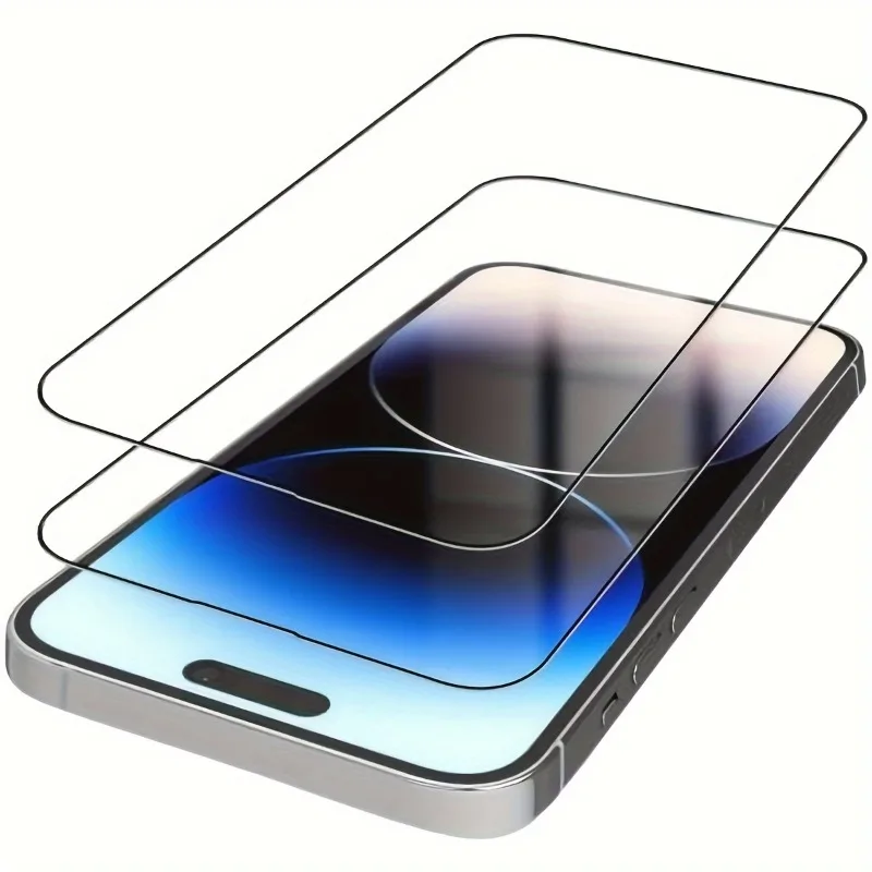 2Packs Tempered Glass Screen Protector for iPhone 12 11 13 14 15 16 Ultra-Clear Scratch-Resistant Bubble-Free Easy Installation