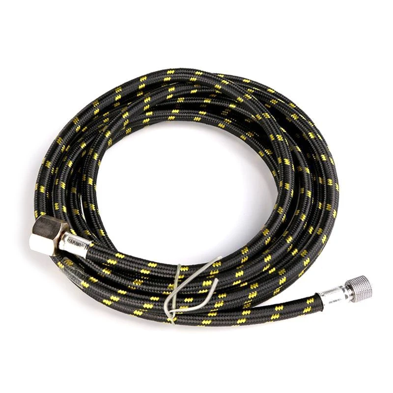 

Nylon Braided Air Hose Durable Air Hose with Standard 1/8” 1/4” Fittings on Both Ends for Connection Dropship