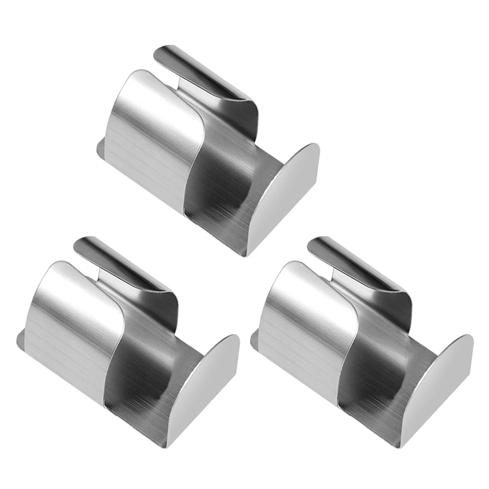 

3Pcs Stainless Steel Toothbrush Holder for Electric Toothbrush Wall Mounted No Drill Bathroom Storage Organizer Minimalist