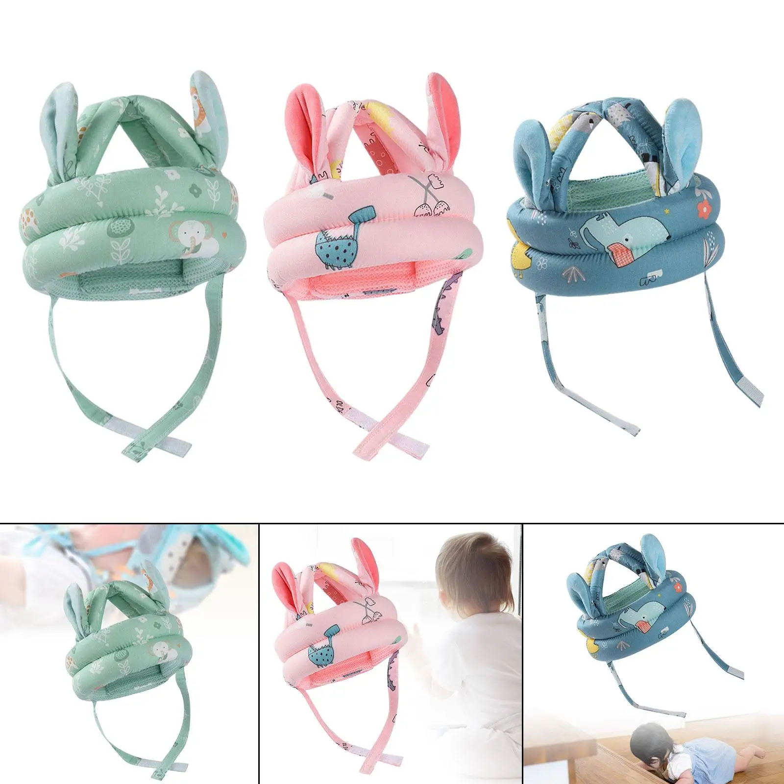 Infant Head Cushion Protective Soft Protective Hat for Cycling Baby