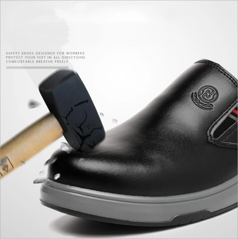 Imagem -04 - Sapatos de Segurança Respirável para Construção Anti Smashing Anti Piercing Leve Confortável Anti-estático Novo Produto