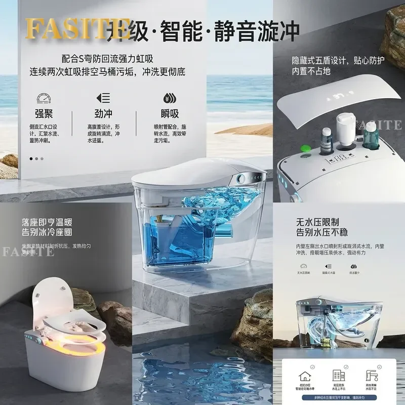 For Smart Toilet Seat Automatic Remote Control Wall Drainage English Version Various Power Plugs Light Export Quality