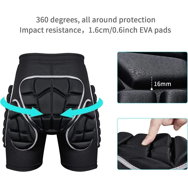 Roller Skating Skiing Hip Protection Pants Skateboarding Ice Anti Drop Butt Pads Outdoor Cycling Sports Protective Equipment