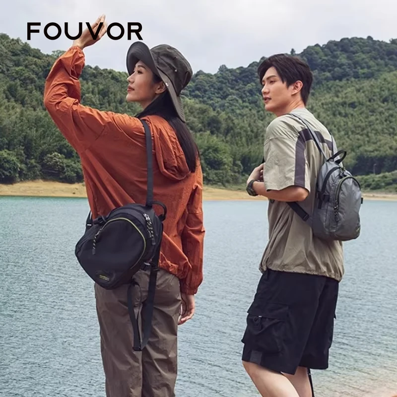

Fouvor Lightweight Mini Backpack for Women Men Oxford Fabric Outdoor Hiking Travel Sports Backpacks Students School Bag 3033-05