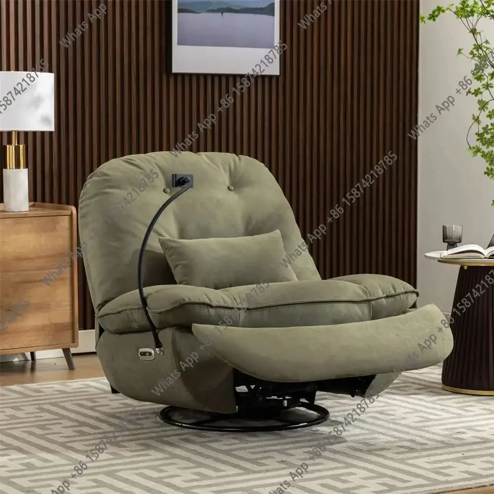X Custom Gaming Sleeping Working Reclinable Chair Swivel Single Smart Power Recliner Sofa USB Charger With Bluetooth X