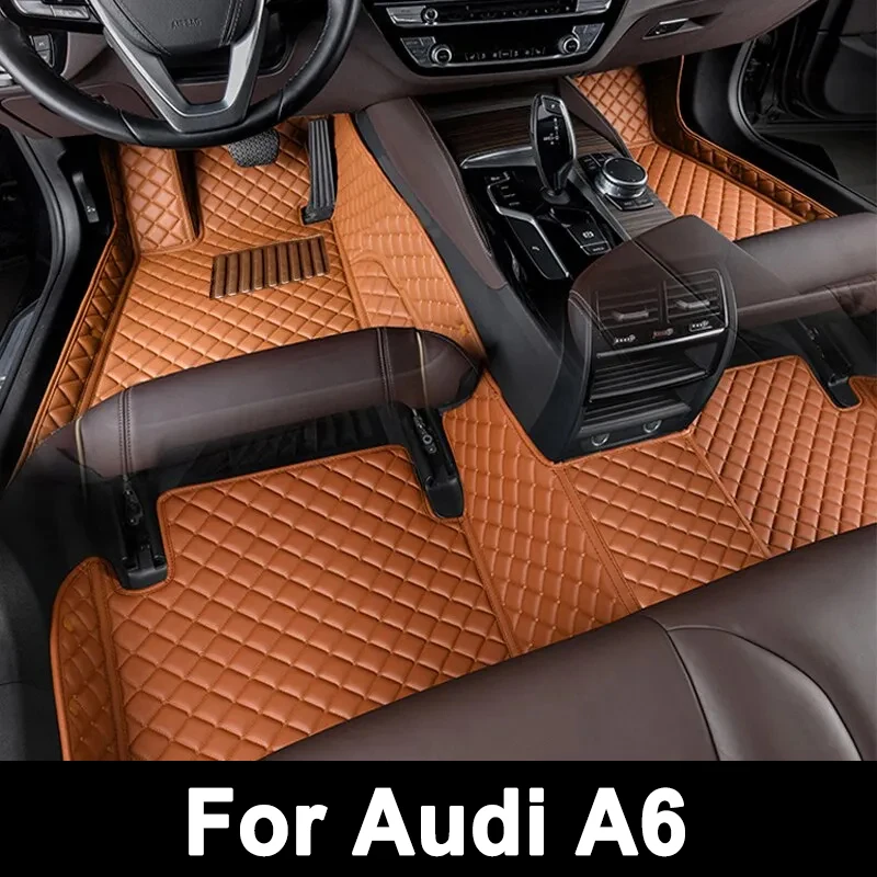 

Автомобильные коврики на заказ для Audi A6 Avant 4G5 4GD C7 2007-2018 лет, карман для телефона, внутренние автомобильные аксессуары