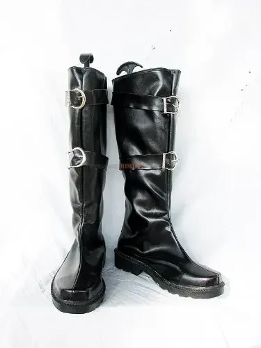 FF7 Sephiroth Cosplay FFinal FFantasy VII Sephiroth Botas Cosplay Sapatos Pretos Sob Encomenda