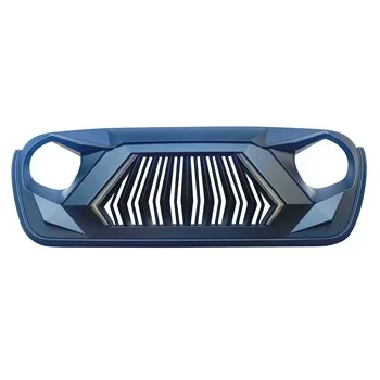 N2 Jeep Front Grill With Daytime Light & Amber Turn Signal Light, Fit For JEEP Wrangler JK/JL/ Jeep Gladiator JT