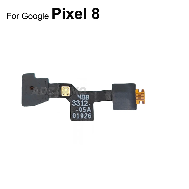 Aocarmo For Google Pixel 8 8Pro Flash Light Sensor With Mic Board And Top Noise Reduction Microphone Flex Cable Repair Part