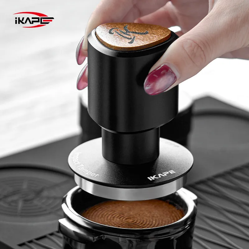 IKAPE Jihao Series Geometric Constant Force Coffee Tamper Replaceable Spring Impact Espresso Press