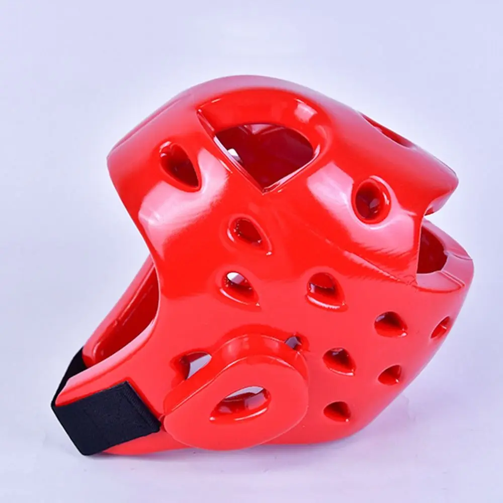 Head Protection Taekwondo Helmet Gear S/M/L PU Material Kickboxing Helmet One-Time Molding Portable Muay Thai Helmet