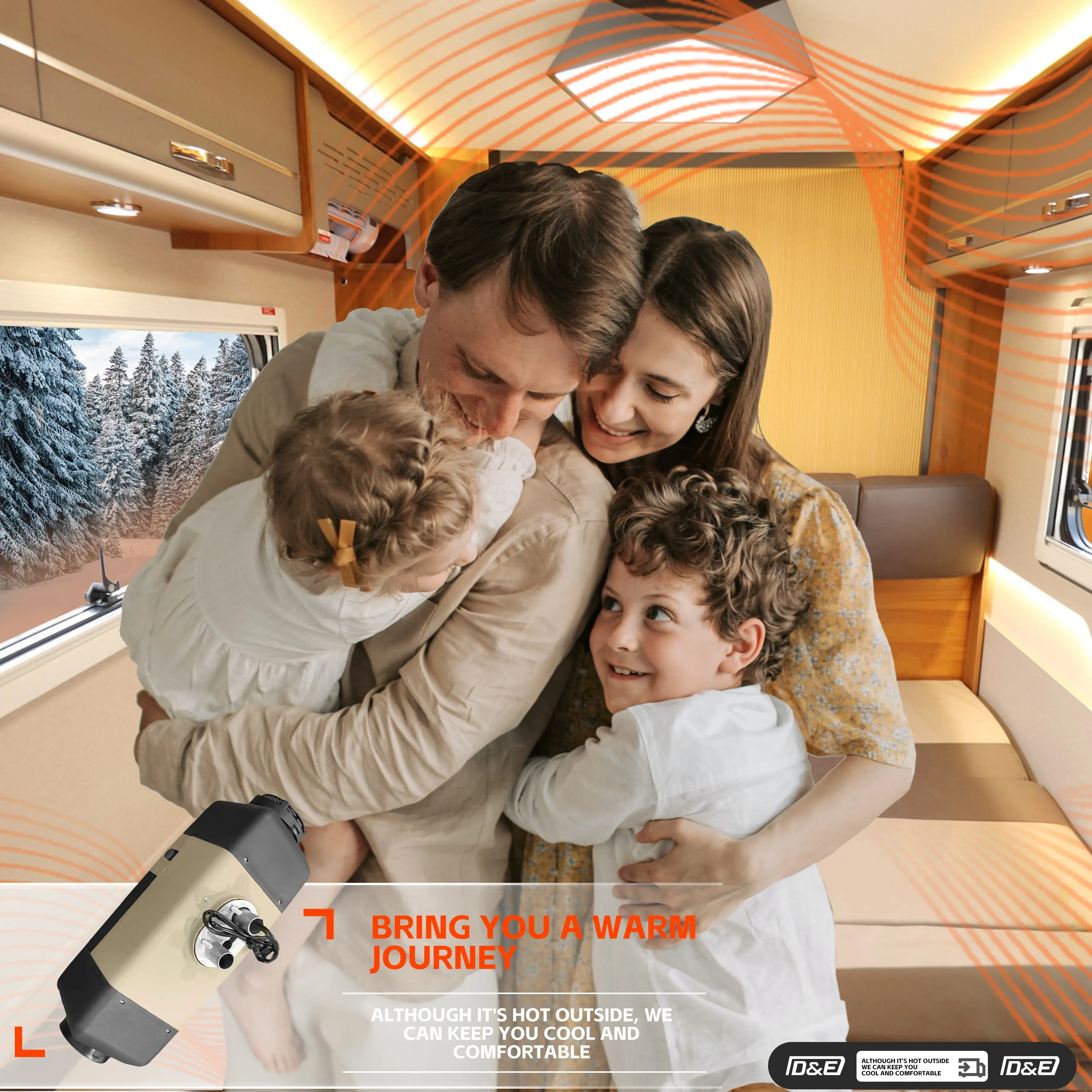 حار شعبية سخان سيارة شاحنة وقوف السيارات الهواء 2KW 2.2kW 2.6kW سخان الديزل 12 فولت لشاحنة قارب RVs العربة #1