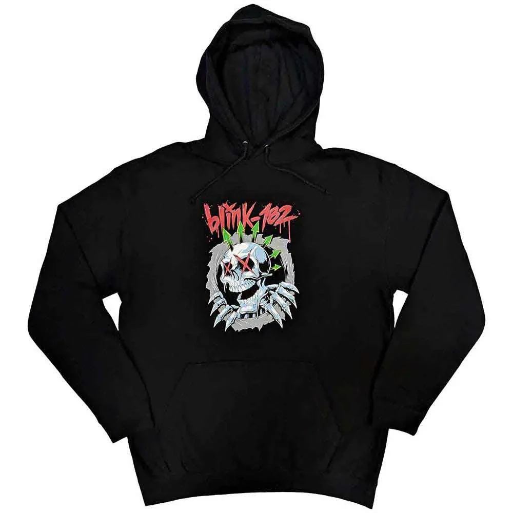 Blink 182 Sudadera con capucha de calavera de seis flechas, sudadera de manga larga para hombres y mujeres, jersey de banda de Rock Retro, camisetas de gran tamaño, ropa para hombres