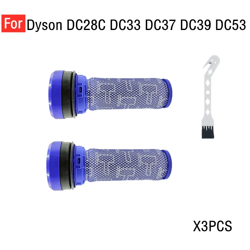 2 Pack Replaces Filter For Dyson DC33 DC37 DC39 DC28C DC53, 92341301, Pre-Filter Pre-Motor Filter Vacuum Cleaner