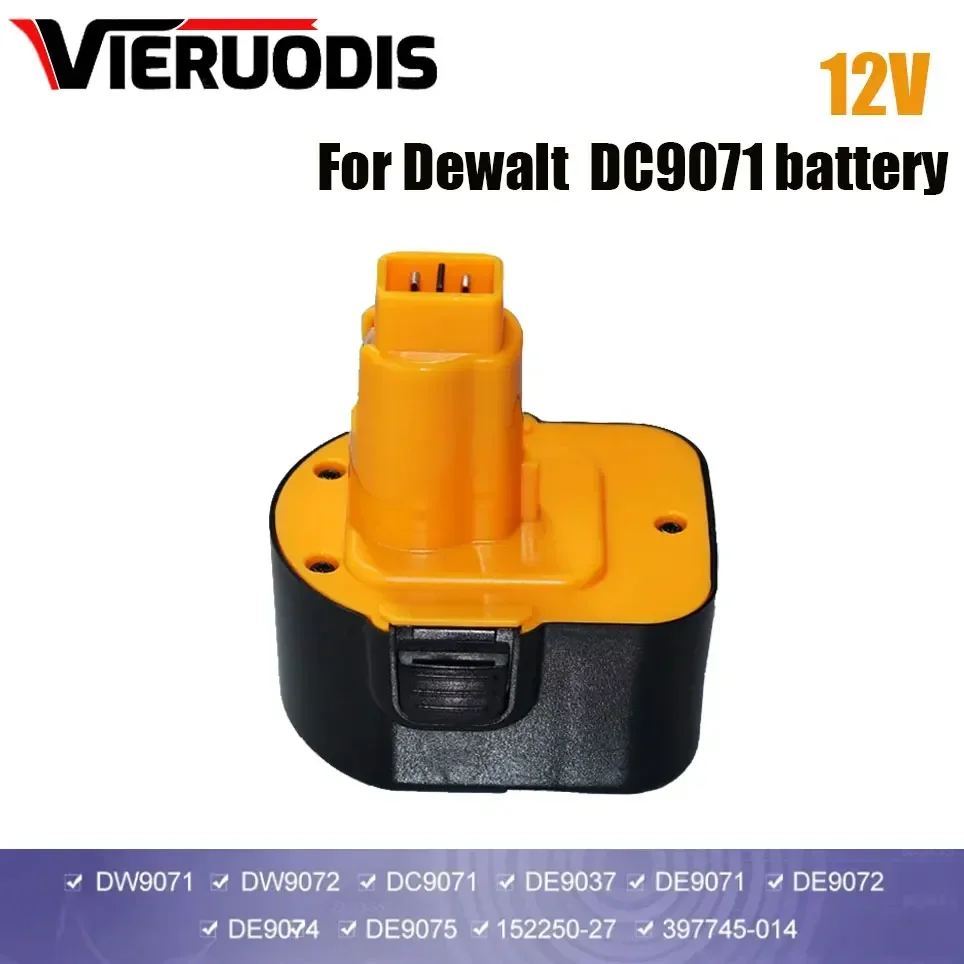 

6800mAh 12V For Dewalt NI-MH Power Tool Battery DW9072 DW9071 DC9071 DE9037 DE9071 DE9072 DE9074 DE9075 152250-27