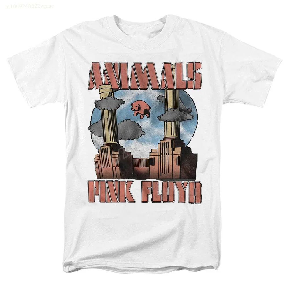 Pink FloydS Animals T-Shirt Men\'s Women\'s Hard Rock Band Pig Cotton Short Sleeve T-Shirt Hip Hop Clothing Vintage Boy Girl Top