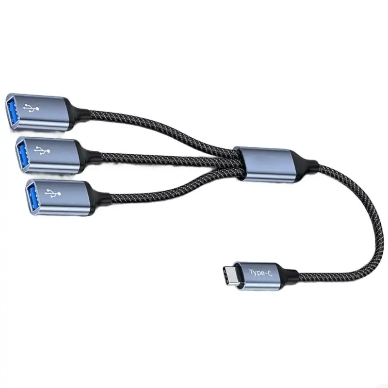 كابل USB C المتوسع 2/3 منفذ ألومنيوم محول مزامنة البيانات لطابعات لوحات المفاتيح