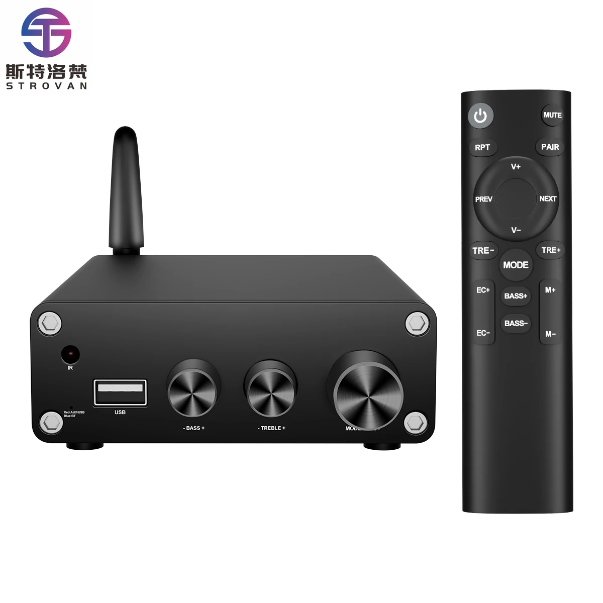 2 Channels 50W TPA3116D2 Stereo Power Amplifier Mini Digital HIFI Home Desktop Audio Amp