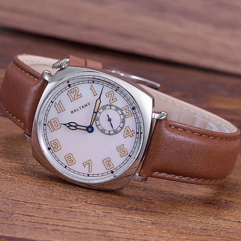 Baltany 2025 nuevo Reloj mecánico para Hombre Seagull ST1701 luminoso resistente al agua 50m cristal de zafiro Reloj de acero inoxidable para Hombre