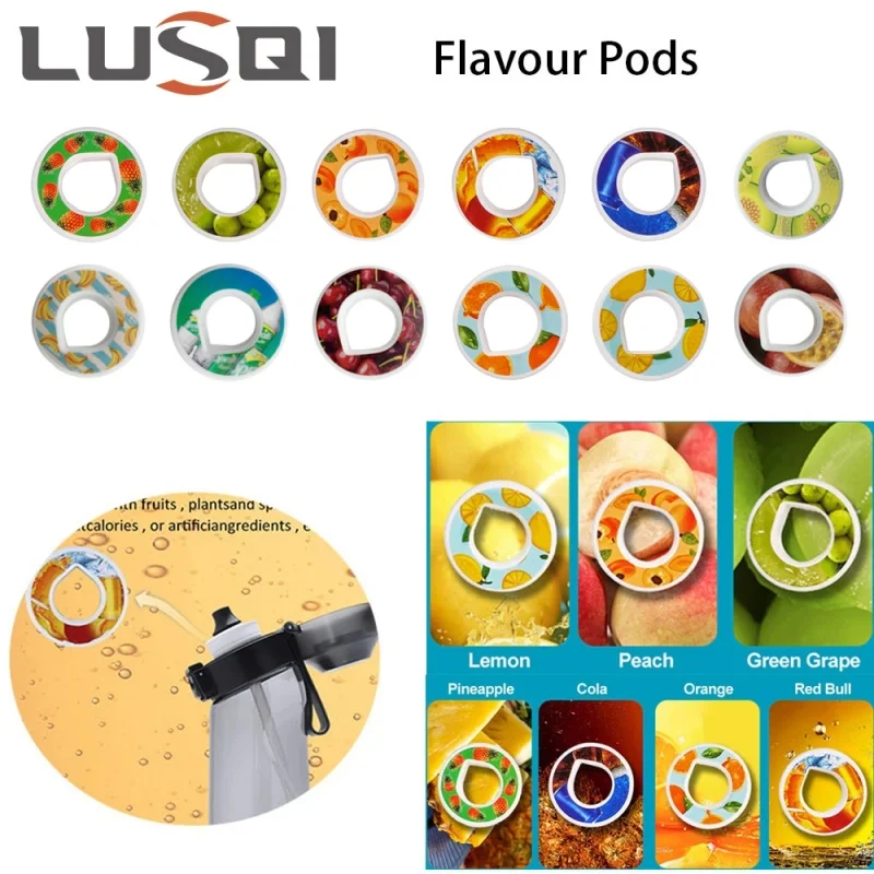 

LUSQI 1PC Flavor Ring For Sports Water Bottle Tritan Cup Flavor Pods Suitable Indoor Outdoor Sports Fitness Cup Accessories