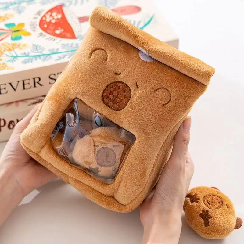 Cartoon Een Zak Van Capibara Snacks Pop Schattige Gevulde Capibara Pop Snack Tas Knuffels Creatieve Pudding Tas Kawaii Kids Geschenken