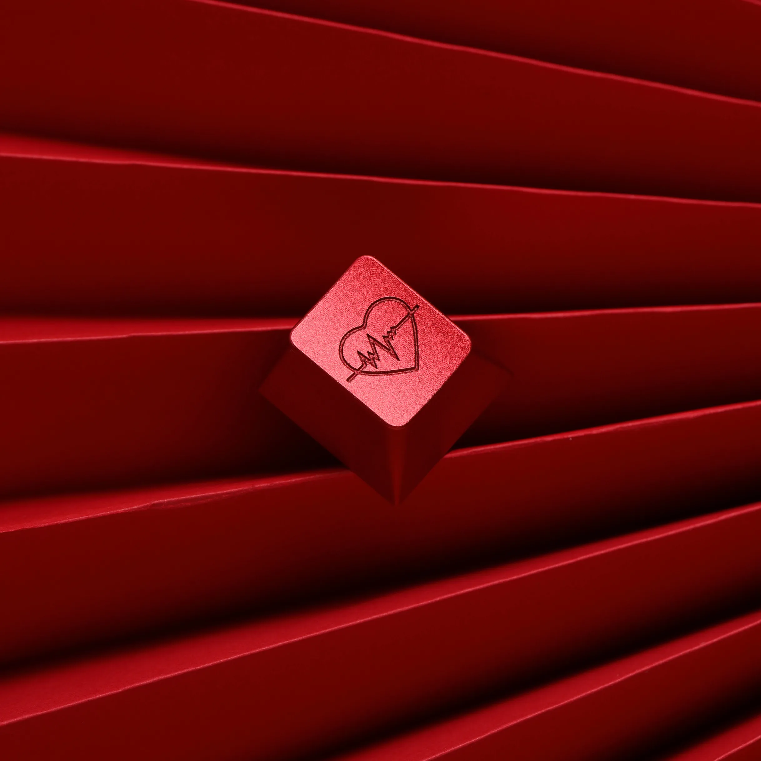 Custom Keycaps Love Heart Keycap Metal KeyCap CNC Aluminum Alloy Custom KeyCaps Cherry R4 Profile for Mechanical Keyboard GIFTR4