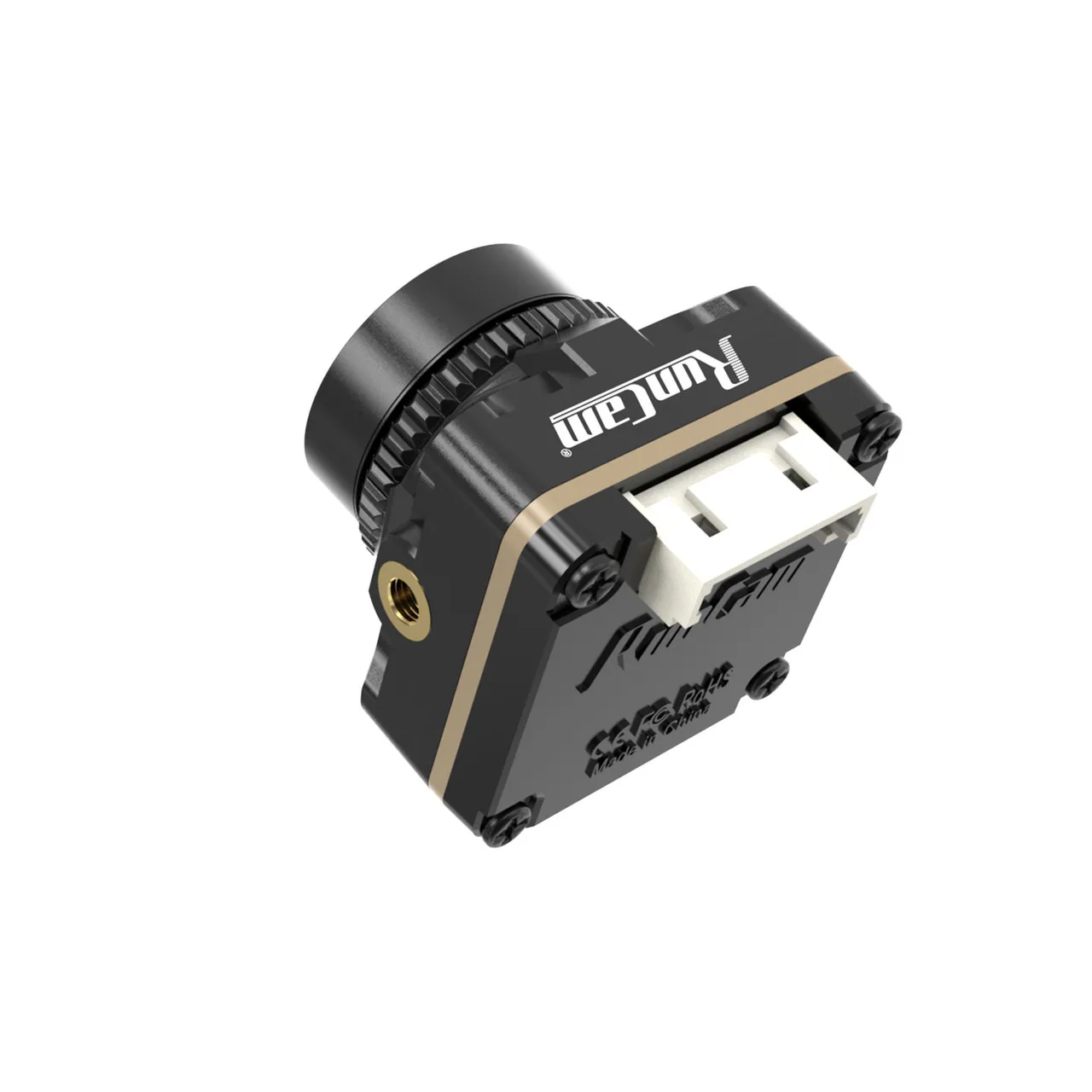 กล้อง RunCam Robin 3 1200TVL FPV ใช้ไฟ DC 5-23V อัตราส่วนหน้าจอ 4:3 น้ำหนัก 5.3 กรัม ขนาด 19*19*19 มม. สำหรับโดรนแข่ง RC FPV ควอดคอปเตอร์