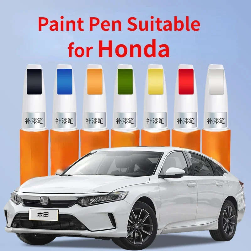 Car Touch Up Pen Paint Pen Suitable For Honda Special Paint Fixer Fit Civic CRV Taffeta White Pearl White Black Car Paint Scratc