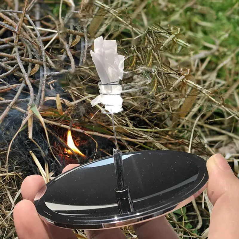 1 Outdoor Emergency Igniter Tool And Equipment Accessory Windproof And Fireproof Starter Outdoor Solar Lighter Camping Survival